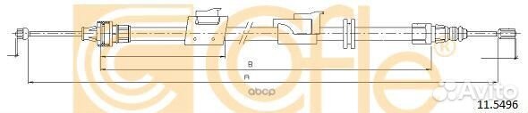 Трос стояночного тормоза 115496 Cofle