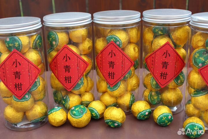 Шу пуэр в кожуре мандарина