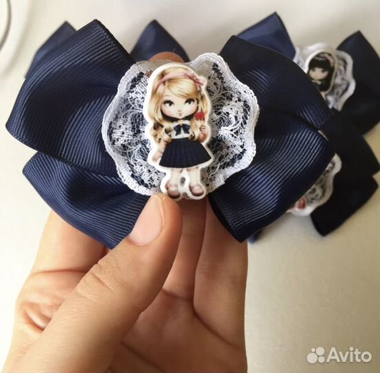 Школьные бантики ручной работы