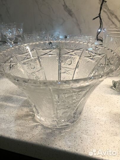 Хрустальная ваза. Югославия. Luminark