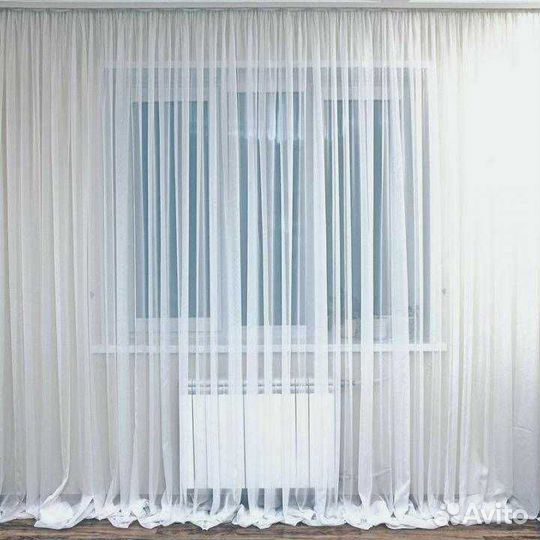 Тюль вуаль новая, 4 метра