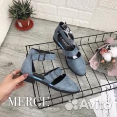 Продам новые туфли, экозамша, размер 39-40