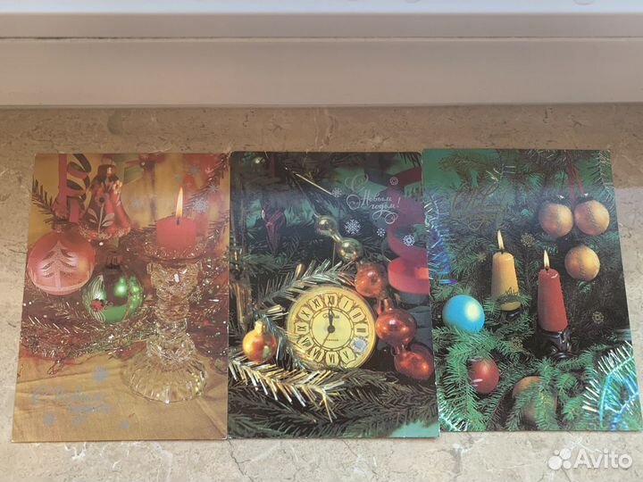 Советские новогодние открытки