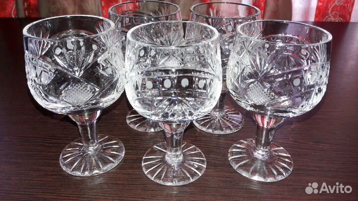 Фужеры хрустальные