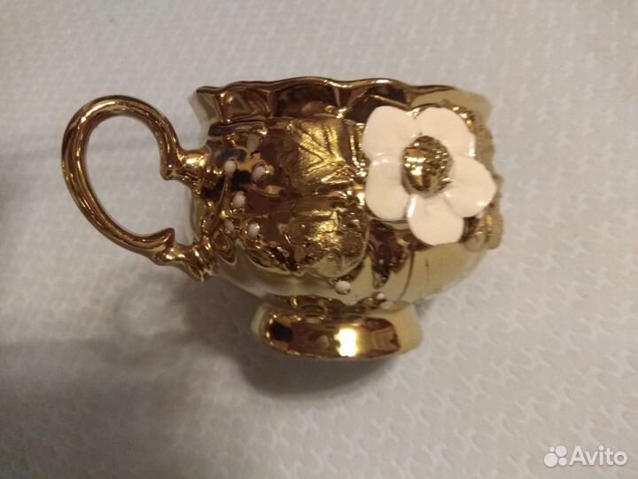 Кофейный сервиз с позолотой