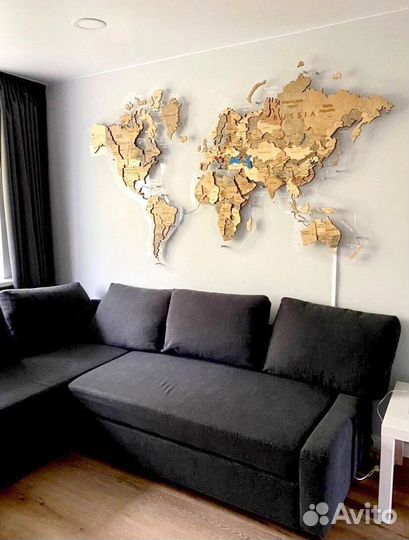 Декоративная карта мира