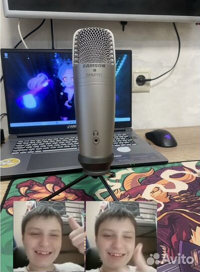 Конденсаторный USB микрофон Samson C01U PRO
