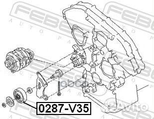 Ролик натяжной 0287V35 Febest