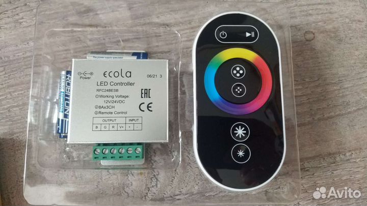 RGB контроллер с кольцевым сенсорным радиопультом