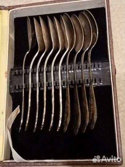 Набор столовых ложек из 10 пред.мельхиор, СССР