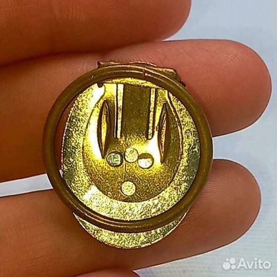 Винтажный шарф-клип США