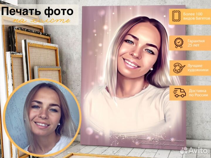 Печать на холсте по фото, печать картин на холсте