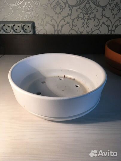 Горшок для цветов керамика (2 цвета)