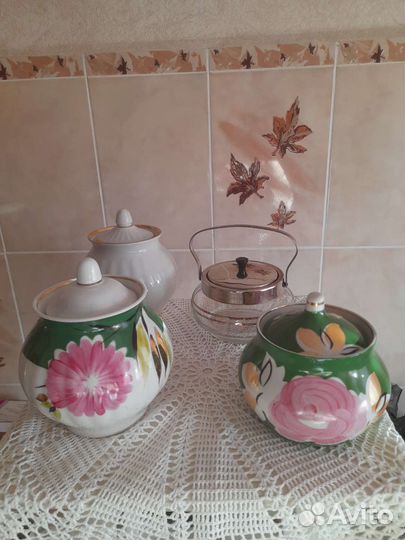 Сахарницы, молочники Дулево