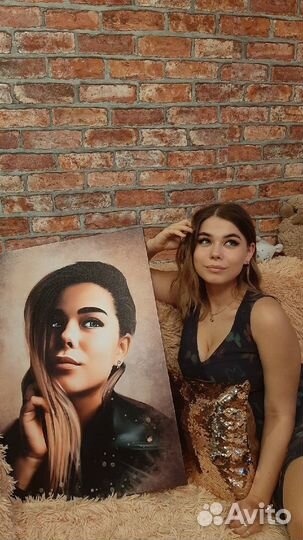 Портрет по фото, фотопечать на холсте Новосибирск