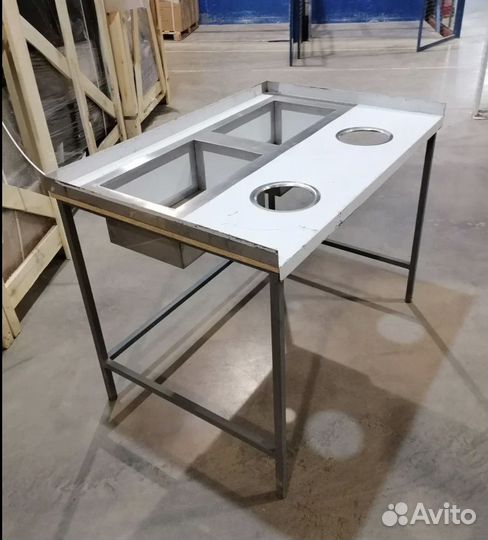 Ванна моечная сварная вм2 12/8мт (новая, 1200х800)