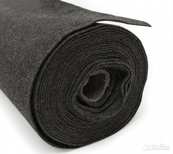 Ткань Карпет Автомобильный (Ширина 1,2 м - Графит)