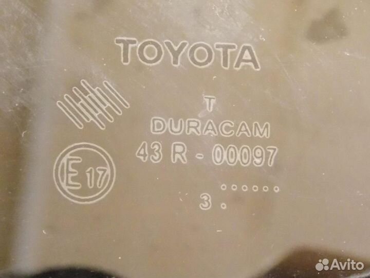 Стекло двери задней левой для Toyota Corolla 11