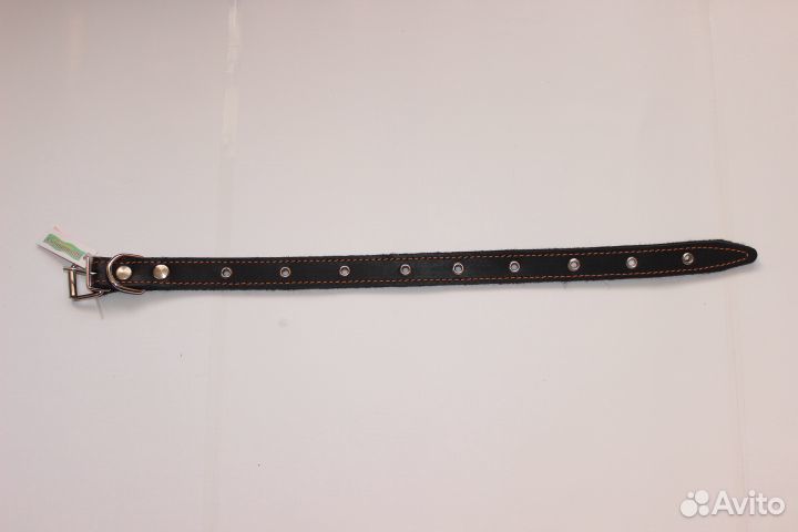 Ошейник 25мм кожа на ватине безразмерный/250/нн