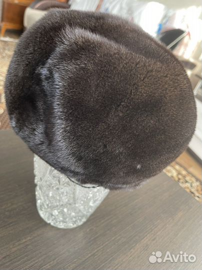 Берет норковый женский Снежная королева 57 размер