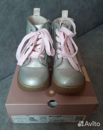 Ботинки для девочки 25 размер