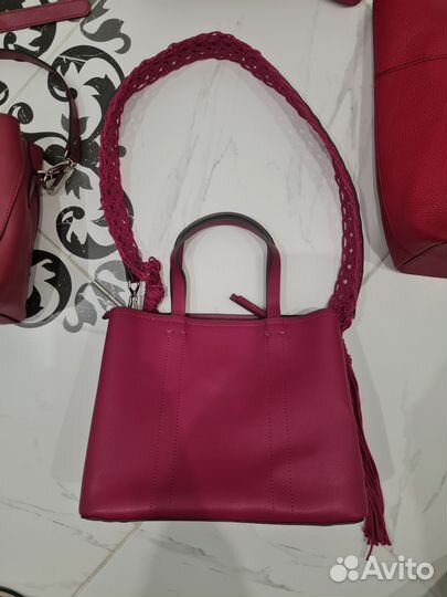 Сумка женская красная