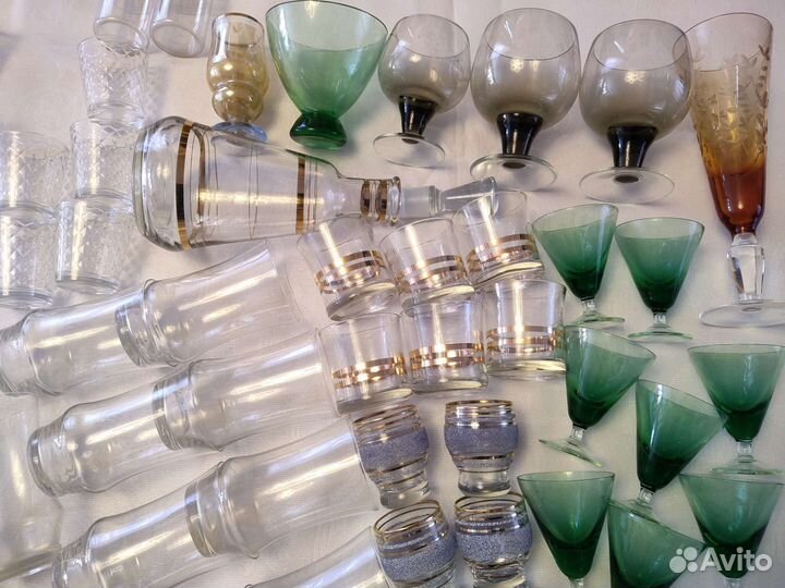 Фужеры, креманки, рюмки, стопки СССР