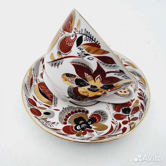 Чайная пара лфз. Фарфор СССР