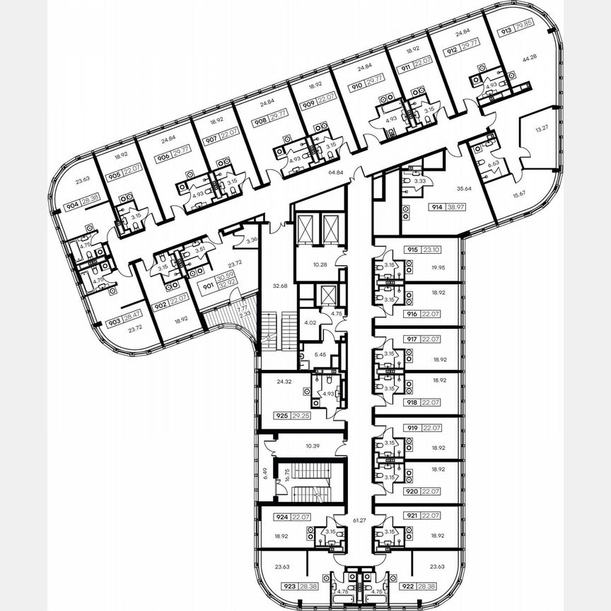 Апартаменты-студия, 38,1 м², 9/15 эт.