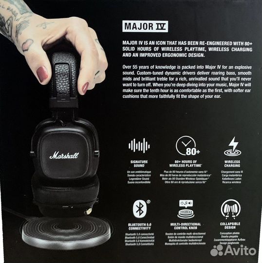 Bluetooth-наушники Marshall Major IV