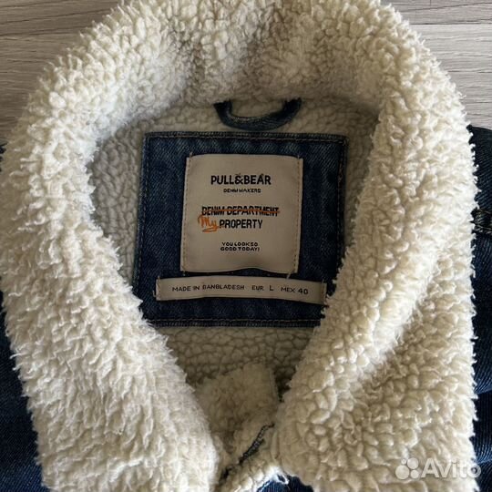 Куртка мужская джинсовая pull and bear