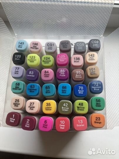 Маркеры для скетчинга двухсторонние Mazari 36 цв