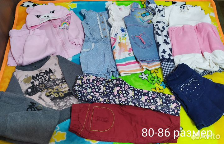 Одежда для девочки пакетом 80 -86