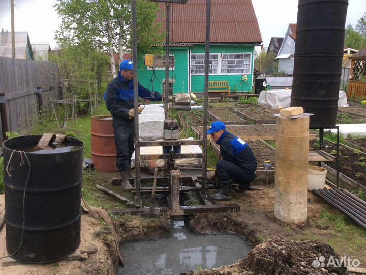 Бурение и промывка скважин на воду