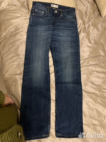 Джинсы zara 36 прямые