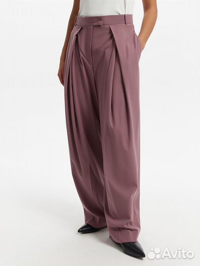 Брюки палаццо С защипами