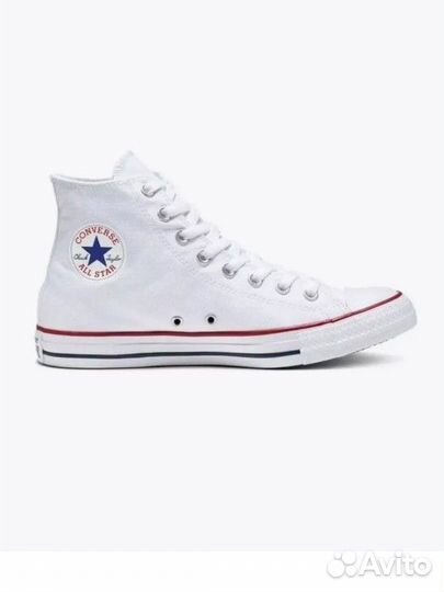 Кеды converse белые высокие 45