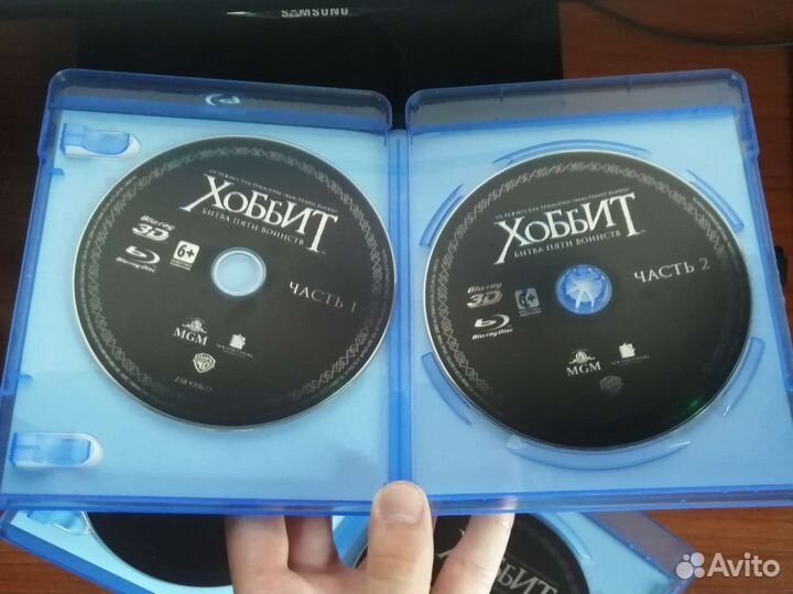 Хоббит: битва пяти воинств blu-ray