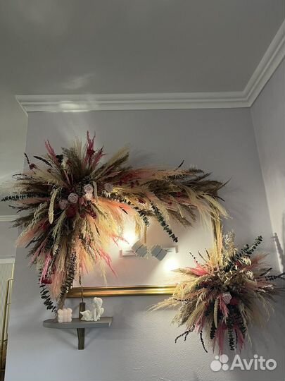 Декор из сухоцветов