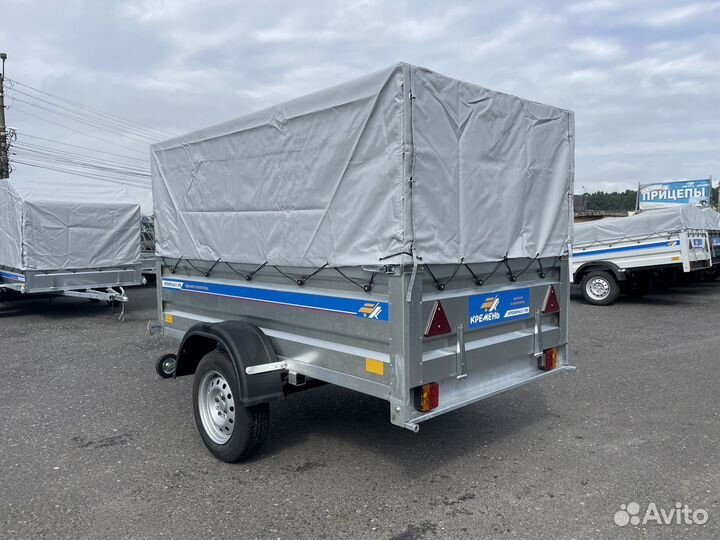 Прицеп 2,25х1,3х0,5 цинк с тентом700