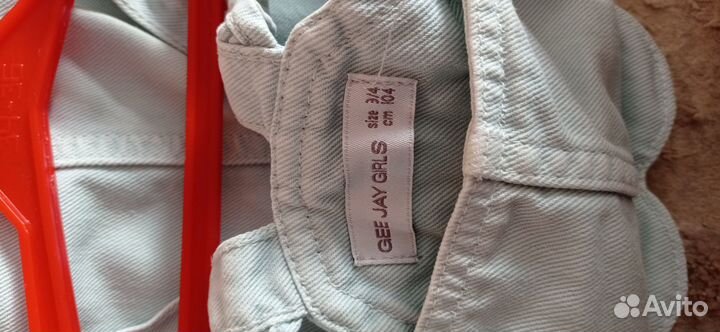 Джинсовый сарафан для девочки 104