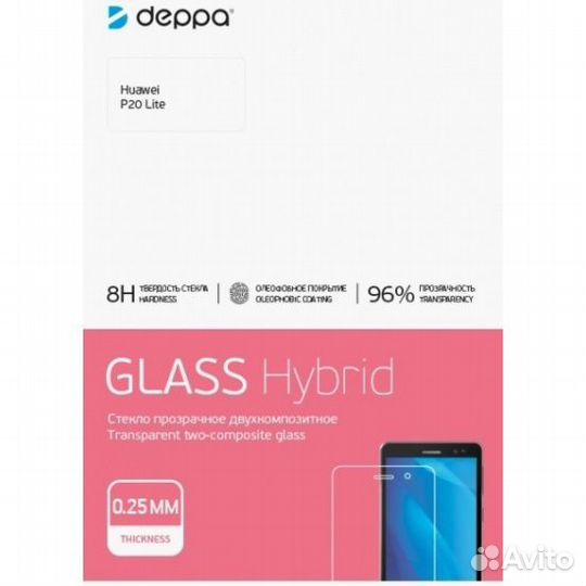 Защитное стекло deppa для Huawei P20 Lite (без рам