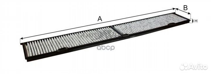 AG457CFC фильтр салона угольный BMW E81/E87/E9