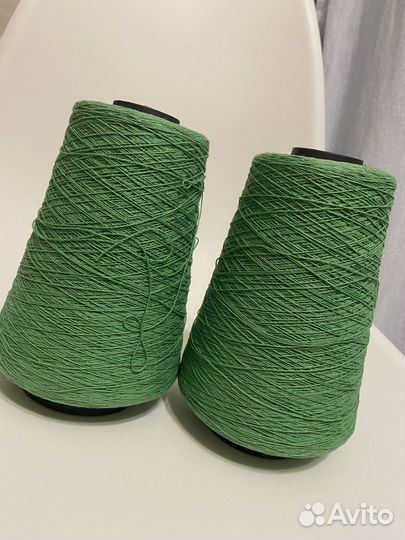 Пряжа 100 хлопок. 584 гр. с конусом. Италия