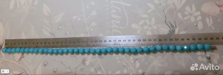 Бусы из аризонской бирюзы