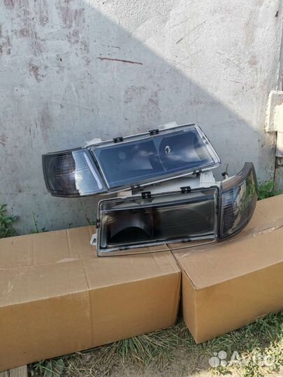 Фары Ваз-2110 Black с прозрачным стеклом