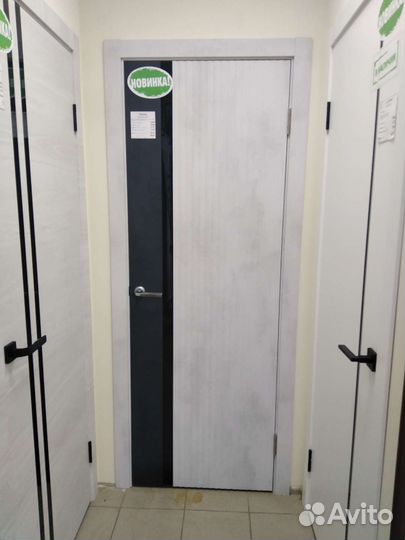 Двери межкомнатные в наличии светло-серые