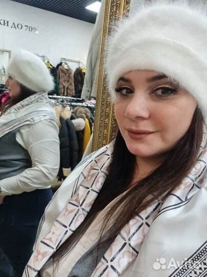 Шапка зимняя женская 2 стороны из ангоры и шерсти