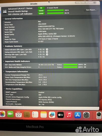 Apple Macbook Pro 13 2017 A1708 i5 16Gb 512Gb
