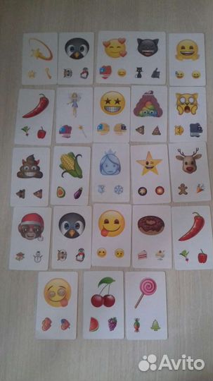 Карточки-наклейки эмоджи,цена за все